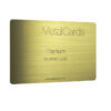 Pure Metal Cards brushed gold titanium Pure Metal Cards brushed gold titanium business card