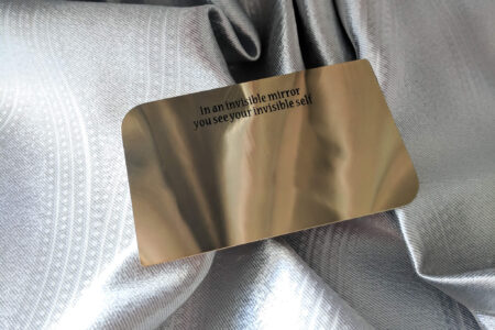 Pure Metal Cards - brass mirror metal card