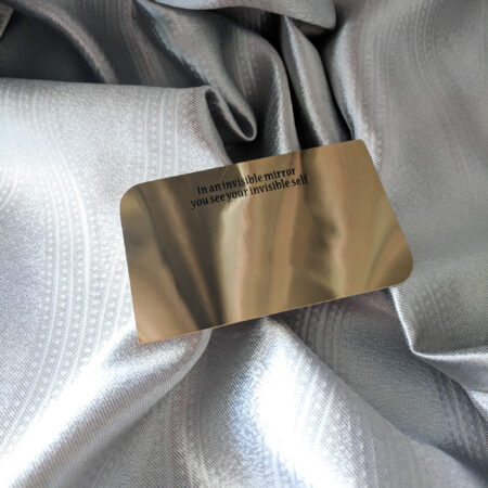 Pure Metal Cards - brass mirror metal card