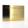 Pure Metal Cards brushed brass business card Pure Metal Cards brushed brass business card