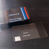 Pure Metal Cards brushed gunmetal gray metal - visionary gift card Pure Metal Cards brushed gunmetal gray metal - visionary gift card