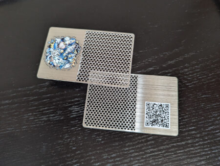 Pure Metal Cards - brushed metal grinder card - space Pure Metal Cards - brushed metal grinder card - space