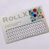 Pure Metal Cards - stainless steel - metal grinder card Pure Metal Cards - stainless steel - metal grinder card on white background