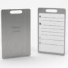 Pure Metal Cards - brushed titanium - metal luggage tag Pure Metal Cards - brushed titanium - metal luggage tag