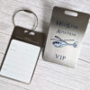 Pure Metal Cards - brushed titanium metal luggage tag - VIP Pure Metal Cards - brushed titanium metal luggage tag - VIP