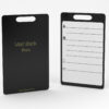 Pure Metal Cards - matt black brass - metal luggage tag Pure Metal Cards - matt black brass - metal luggage tag