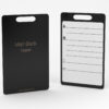Pure Metal Cards - matt black copper - metal luggage tag Pure Metal Cards - matt black copper - metal luggage tag