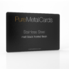 Pure Metal Cards matt black frosted metal business card
