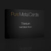 Pure Metal Cards matt black titanium card