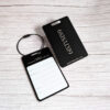 Pure Metal Cards - matt black titanium metal luggage tag - 69