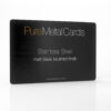 Pure Metal Cards metal business card - matt black brushed stainless steel Pure Metal Cards metal business card - matt black brushed stainless steel