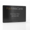 Pure Metal Cards metal business card - matt black pixel stainless steel Pure Metal Cards metal business card - matt black pixel stainless steel