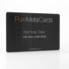 Pure Metal Cards metal business card - matt black prism stainless steel