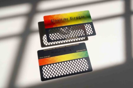 Pure Metal Cards - metal grinder card - positive reggae