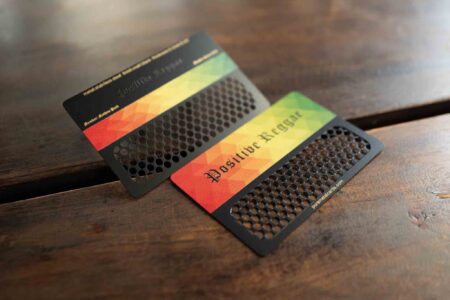 Pure Metal Cards metal grinder member cards