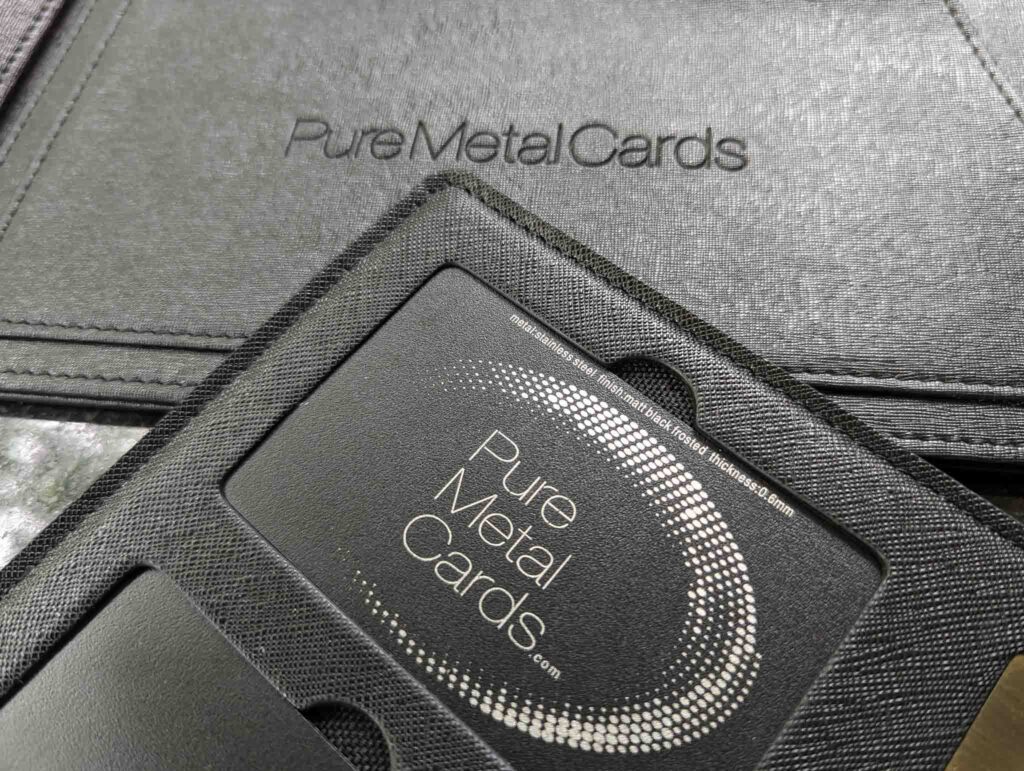 Pure Metal Cards metal sample cards