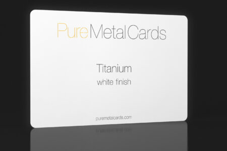Pure Metal Cards white titanium card