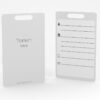 Pure Metal Cards - white titanium - metal luggage tag Pure Metal Cards - white titanium - metal luggage tag