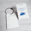 Pure Metal Cards - white titanium metal luggage tag - continental cruises Pure Metal Cards - white titanium metal luggage tag - continental cruises