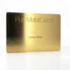 Pure Metal Cards brass contour business card Pure Metal Cards brass contour business card