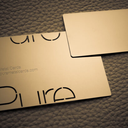 Pure Metal Cards mini metal business card