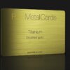 brushed gold titanium card brushed titanium business card with gold finish