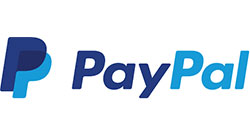 PayPal logo. Request metal card samples via PayPal.